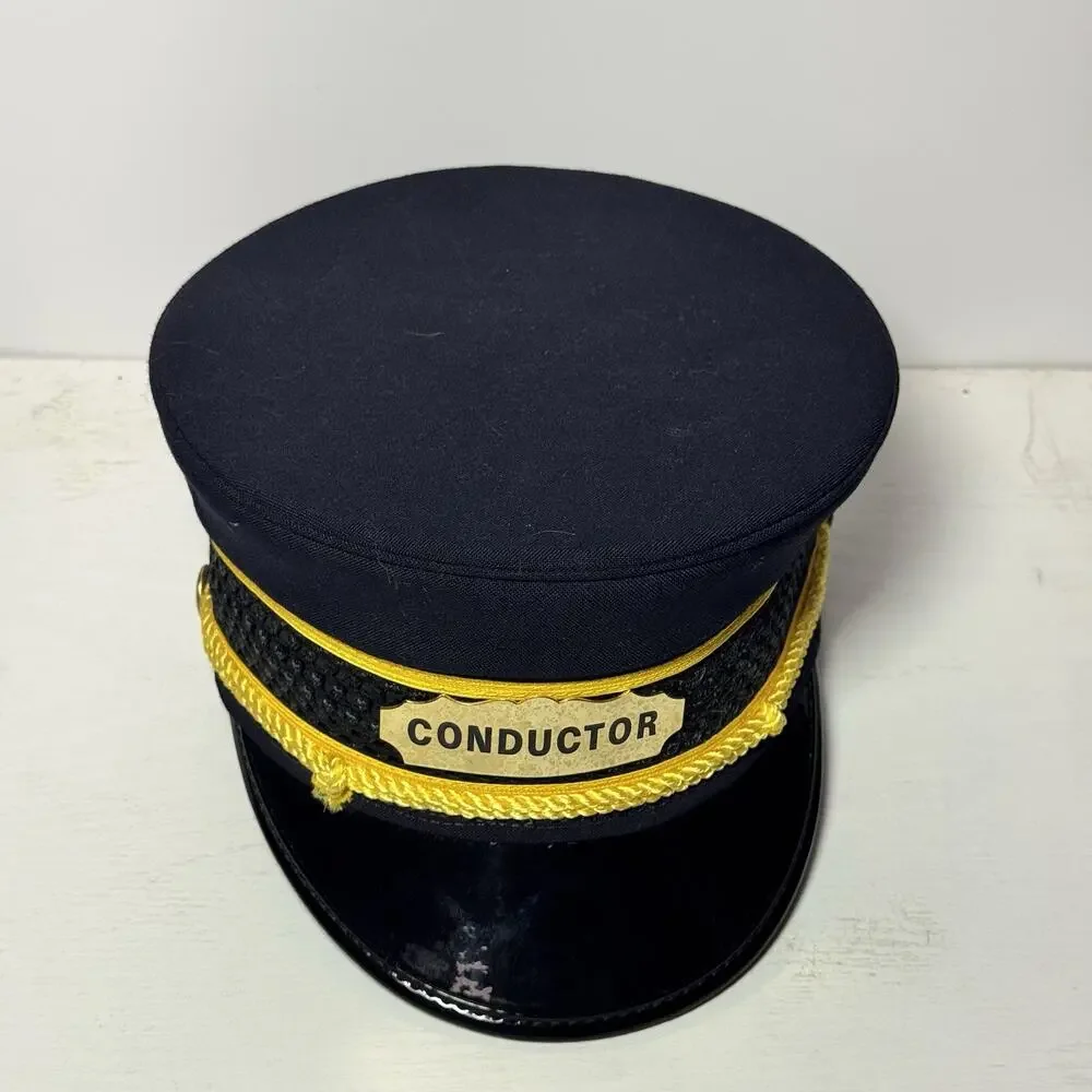 VINTAGE PENNSYLVANIA RAILROAD CONDUCTOR HAT TRANSQUIP CHALFONT PA SIZE 6 3/4